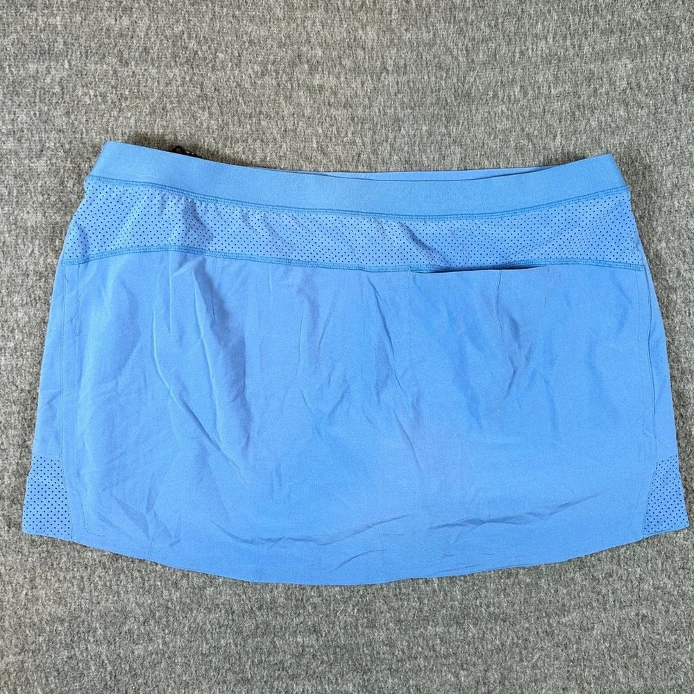 RLX Ralph Lauren Womens Blue Performance Wicking Golf Tennis Skort‎ XL New